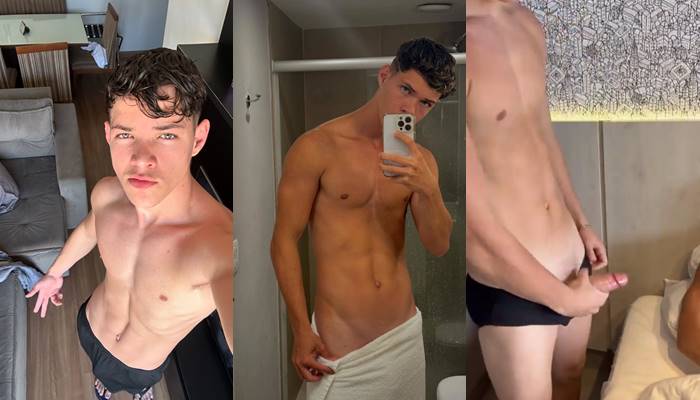 OnlyGays thumbnail for Charles Matheus jerks off in the shower - amateur gay porn from OnlyFans, MyVidster, GayForFans and more! - 