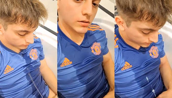 OnlyGays thumbnail for Young guy pisses on himself before he cums - amateur gay porn from OnlyFans, MyVidster, GayForFans and more! - 