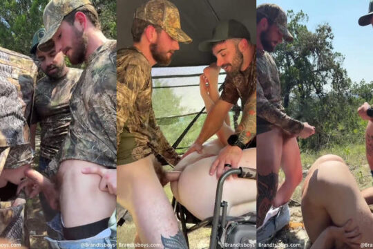 OnlyGays thumbnail for Jordan and Troy fuck Nash on a hunting trip - JordanxBrandt - TroyxBrandt - BrandtAndNash - amateur gay porn from OnlyFans, MyVidster, GayForFans and more! - Anal, Bareback, Group, Outdoor