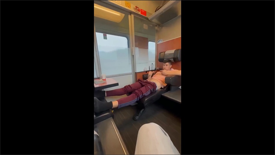 OnlyGays thumbnail for Twink jerks off on the train ride home - amateur gay porn from OnlyFans, MyVidster, GayForFans and more! - 