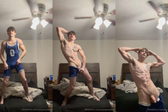 OnlyGays thumbnail for Showing off my wrestling singlet and cock - Joseph Yates (josephyates) - amateur gay porn from OnlyFans, MyVidster, GayForFans and more! - 
