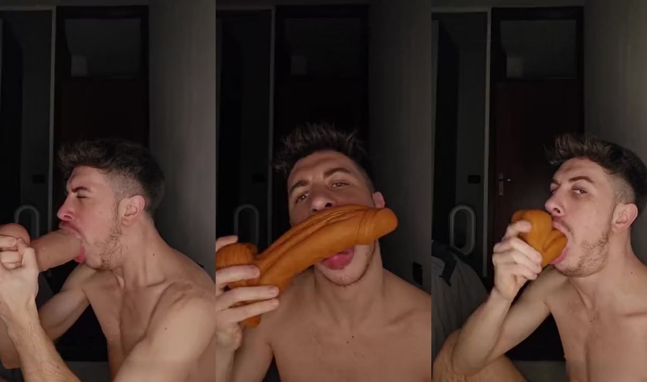 OnlyGays thumbnail for Luke25 deepthroats huge dildo - amateur gay porn from OnlyFans, MyVidster, GayForFans and more! - Oral, Toys