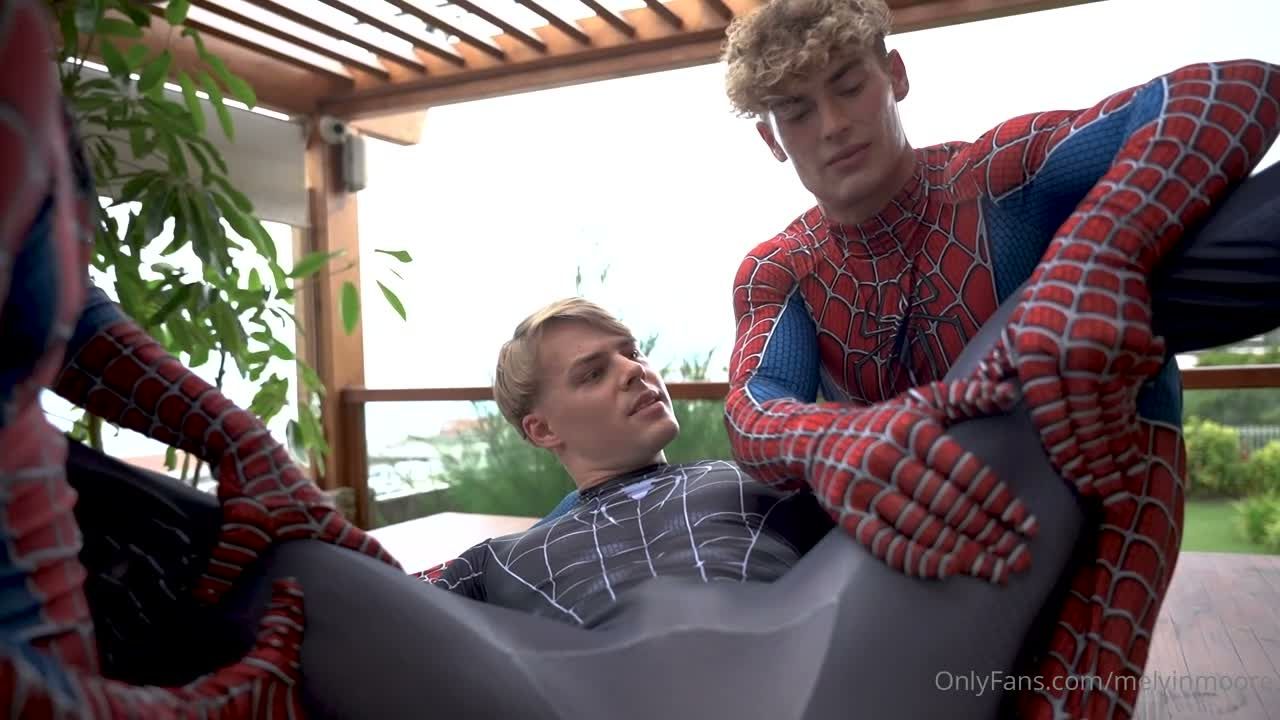 OnlyGays thumbnail for Angel Dario Garcia, Peachy Boy and Melvin Moore fool around in a costume threesome - amateur gay porn from OnlyFans, MyVidster, GayForFans and more! - Group, Jerk Off, Muscle, Oral, Rimming, Young & Twink