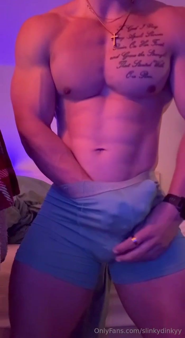 OnlyGays thumbnail for Stroking my cock and cumming in my underwear – Brendon Islinger (slinkydinkyy) - amateur gay porn from OnlyFans, MyVidster, GayForFans and more! - Jerk Off, Muscle, Shorts, Solo