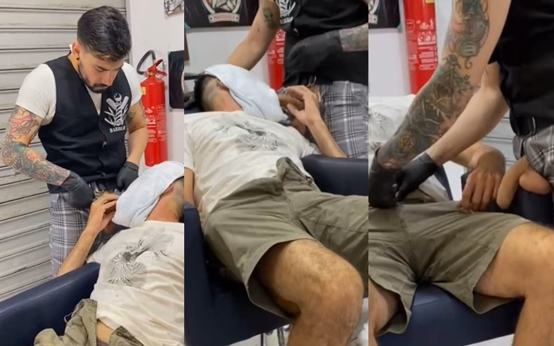 onlytwinks thumbnail for Garotoargentino – fucking in the barber chair