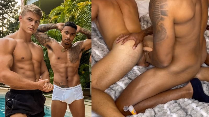 onlytwinks thumbnail for Caramelbadboy fucks Peachy Boy with a dildo