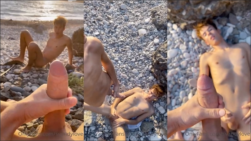 onlytwinks thumbnail for svandylove – jerking on the beach