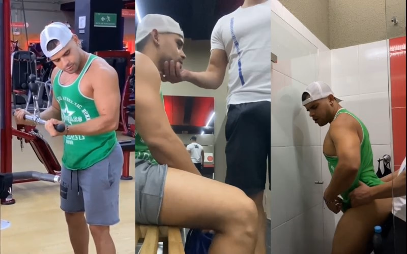onlytwinks thumbnail for Fucking in the gym bathroom after a workout – romero19, romeroandzeus