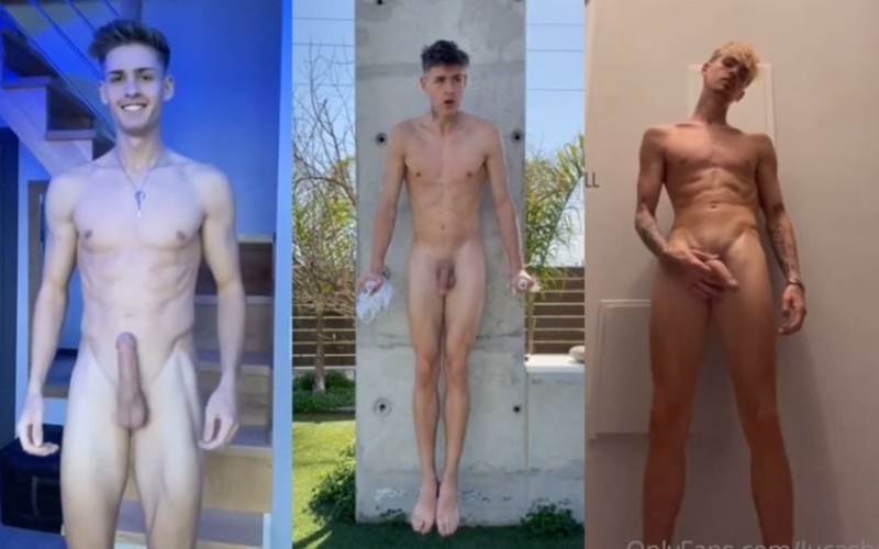 onlytwinks thumbnail for Lucashall walks around the house showing off his cock