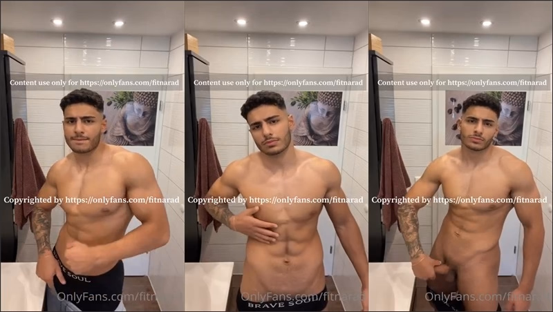 onlytwinks thumbnail for Fitnarad – shows off his hard cock