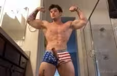 onlytwinks thumbnail for Derek Martin – Bathroom Flex and Jerk