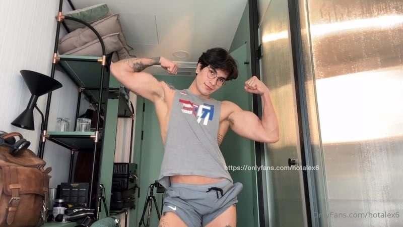 onlytwinks thumbnail for Alejandro Pino (hotalex6) – Jerking off and shooting a big load over my abs