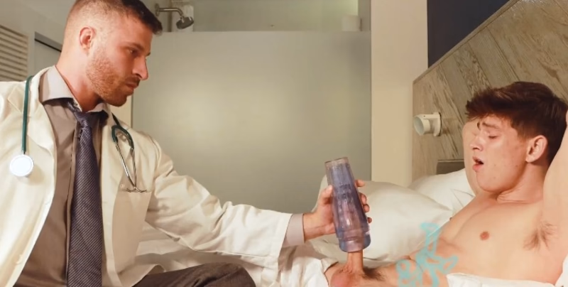 onlytwinks thumbnail for Reno Gold and his “Doctor” Ryan Ellis (Ryanellis1) jerk off with toys