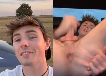 onlytwinks thumbnail for Jamesmaxyy – Jerking off in the back of the car
