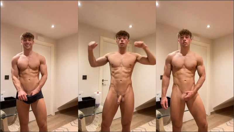onlytwinks thumbnail for irish-x gets naked and flexes