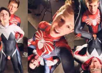 onlytwinks thumbnail for buckahroo – Spiderman blowjob and fuck