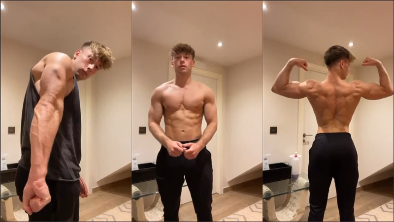 onlytwinks thumbnail for irish-x shows off after a workout
