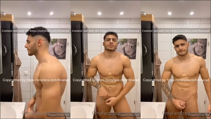 onlytwinks thumbnail for Fitnarad – showing off my hard cock in the bathroom