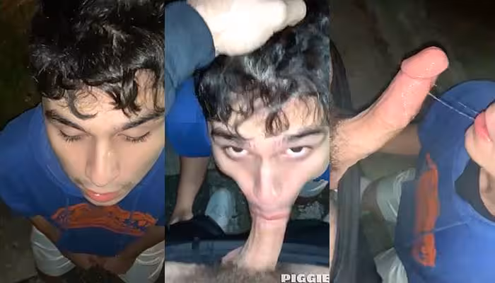 onlytwinks thumbnail for Innocent looking twink gets face-fucked by random dude on the side of the road