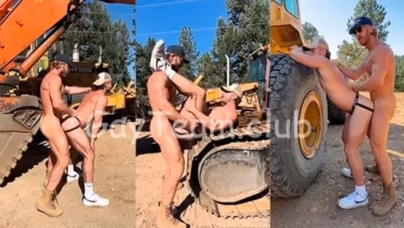 onlytwinks thumbnail for Matt Dubbe fucks Parker Nolan against a bulldozer