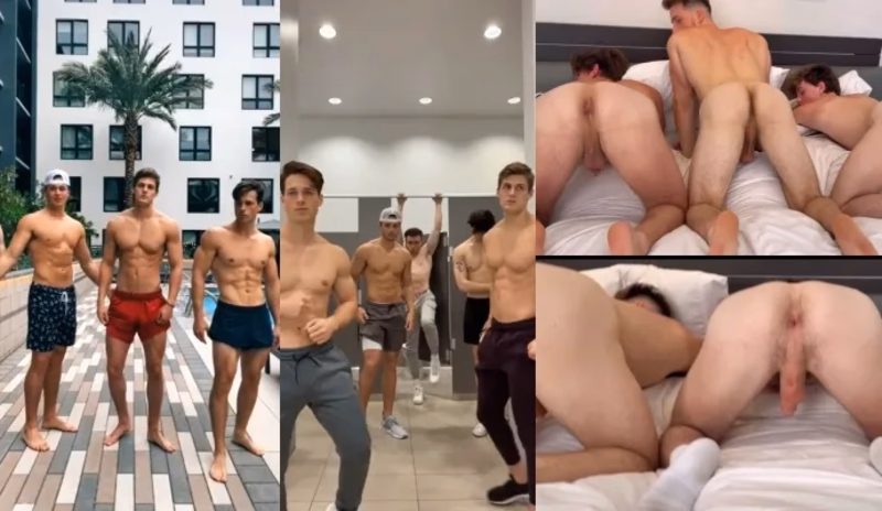 onlytwinks thumbnail for Nick Sandell and friends show off this holes