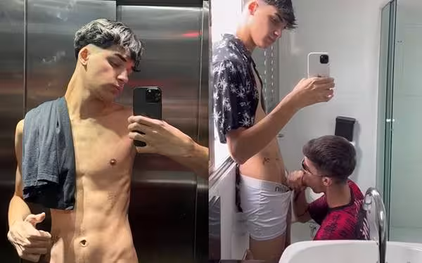 onlytwinks thumbnail for Luiz Reis – a blowjob in the bathroom