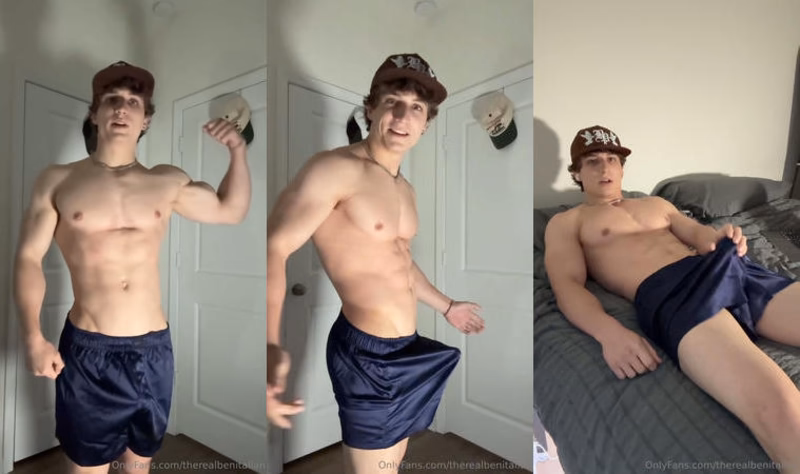 onlytwinks thumbnail for Showing off my muscular body and jerking my cock until I cum – Benjamin Verbeck (therealbenitalian)