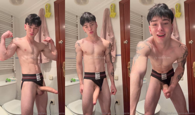 onlytwinks thumbnail for Stroking my big cock while wearing my jockstrap – Valk (valkhorne)