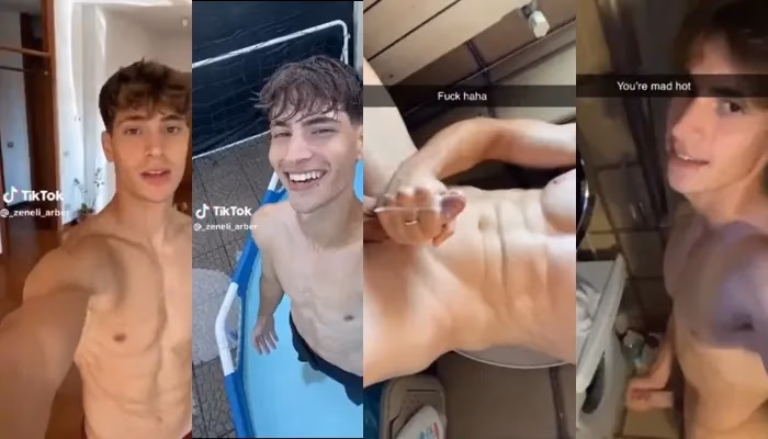 onlytwinks thumbnail for Cute tiktoker (Zeneli Arber) jerks off