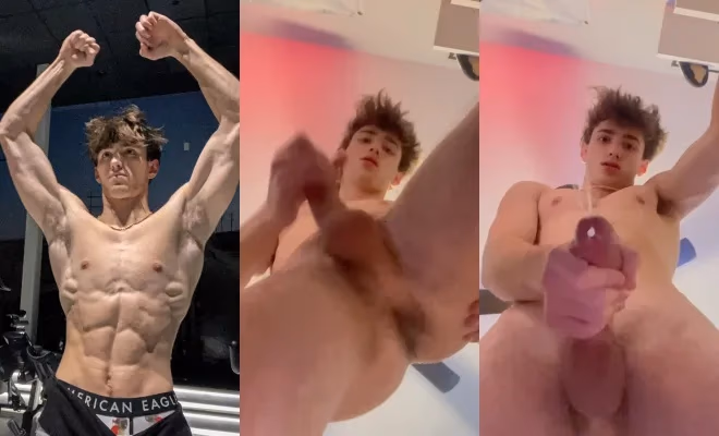 onlytwinks thumbnail for JaydenSteele jerks off above you and rains cum on you