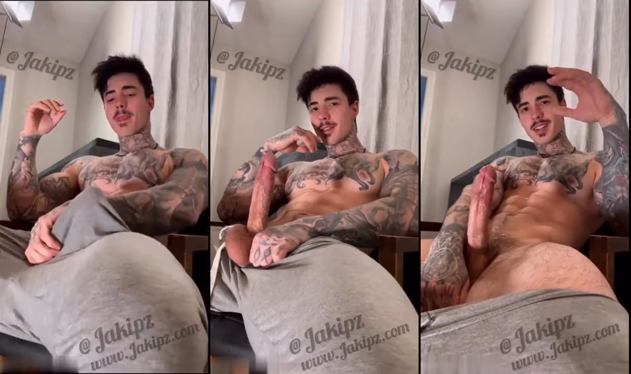 onlytwinks thumbnail for Stroking my big cock in sweatpants – Jake Andrich (Jakipz)