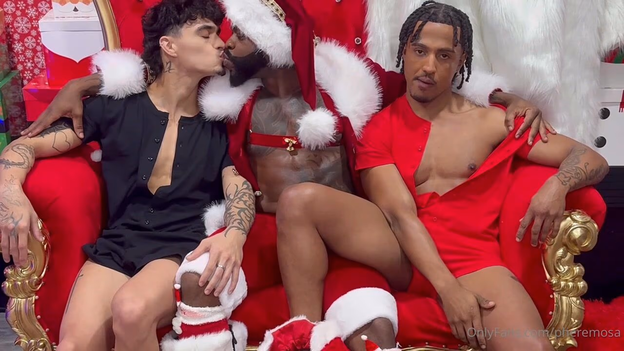 onlytwinks thumbnail for Jacobi’s Christmas orgy – with Pheremosa
