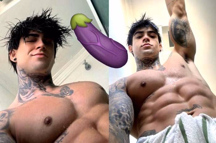 onlytwinks thumbnail for Henrique Lima smokes with his cock out in the car